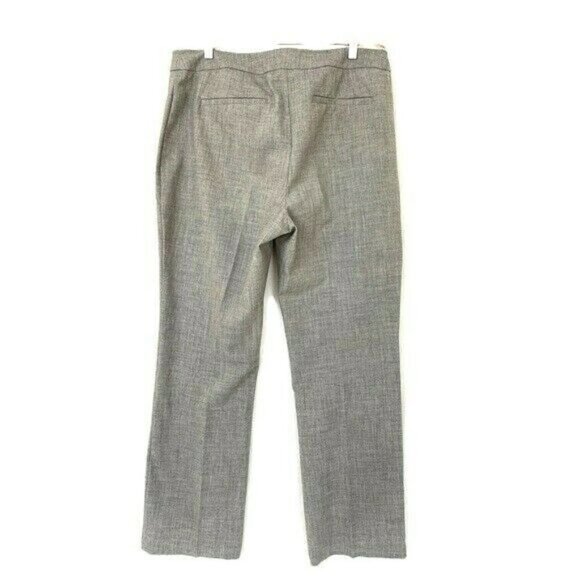 Chicos Trouser Dress PantsSize 1 M 8 Gray Pockets Pleated - Picture 2 of 8
